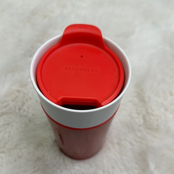 Starbucks Red Tumbler with White Lid - Picture 4 of 7
